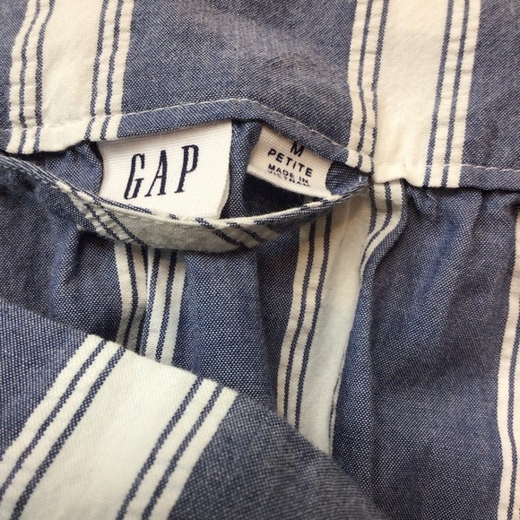 Gap Womens Blue Dobby Stripe Cotton Shift Dress - Picture 6 of 9